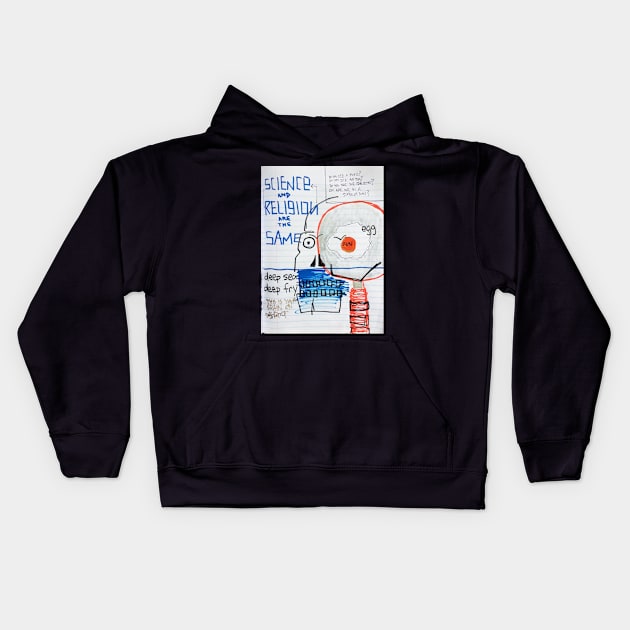 Going Deep BLK Kids Hoodie by Mijumi Doodles